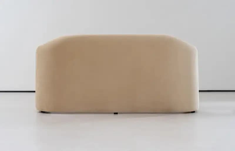 Aura Minimalist Yellow Upholstered Loveseat Sofa M217