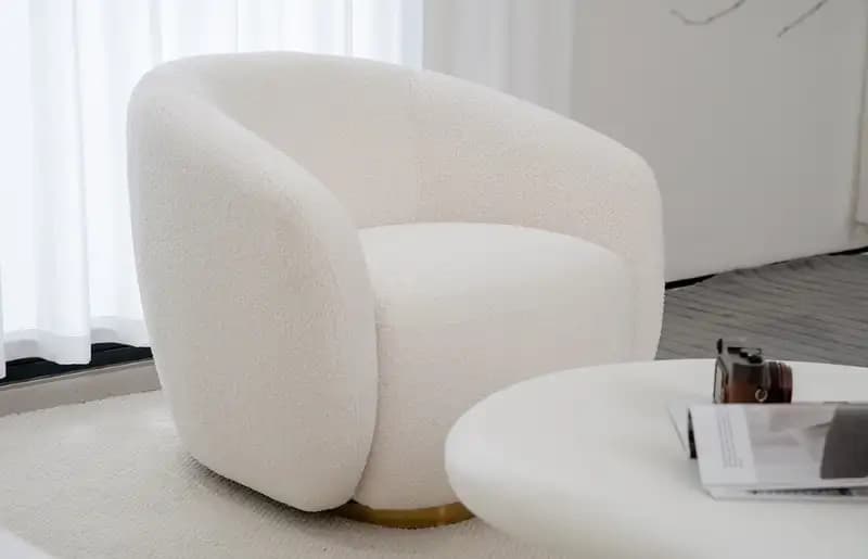 MIGLIO Fabric Lounge chair living room M107 Back