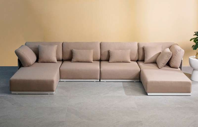 Amaca Woven Patio Modular Sectional Sofa H832 Back